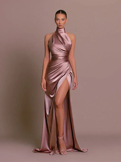 Women's Halter Neck Prom Dress | Maxi