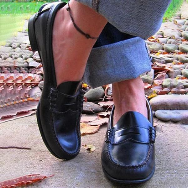Women's Work Flat Loafers | Slip-On