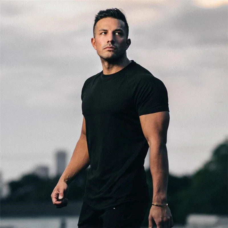 Men's Slim Fit Gym T-Shirt | Short Sleeve