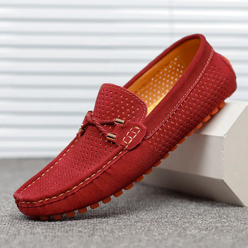 Men's Casual Hollow Out Flat Loafers | Slip-On