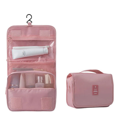 Compact Hanging Toiletry Bag | 6 Storage Compartments & Moisture-Proof Section | Versatile Design | Water-Resistant Polyester