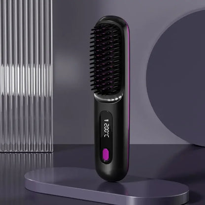 Wireless Hair Straightener with USB Charging & LCD Display | Ceramic & Ion Technology