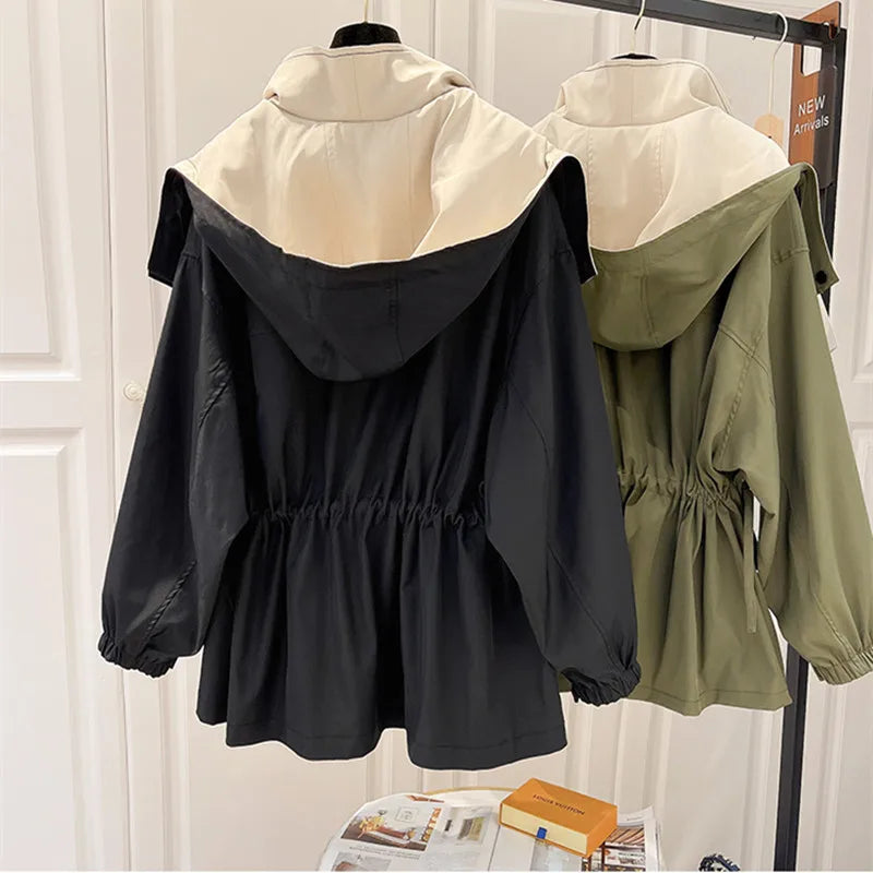 Coupe-vent femme | Double col