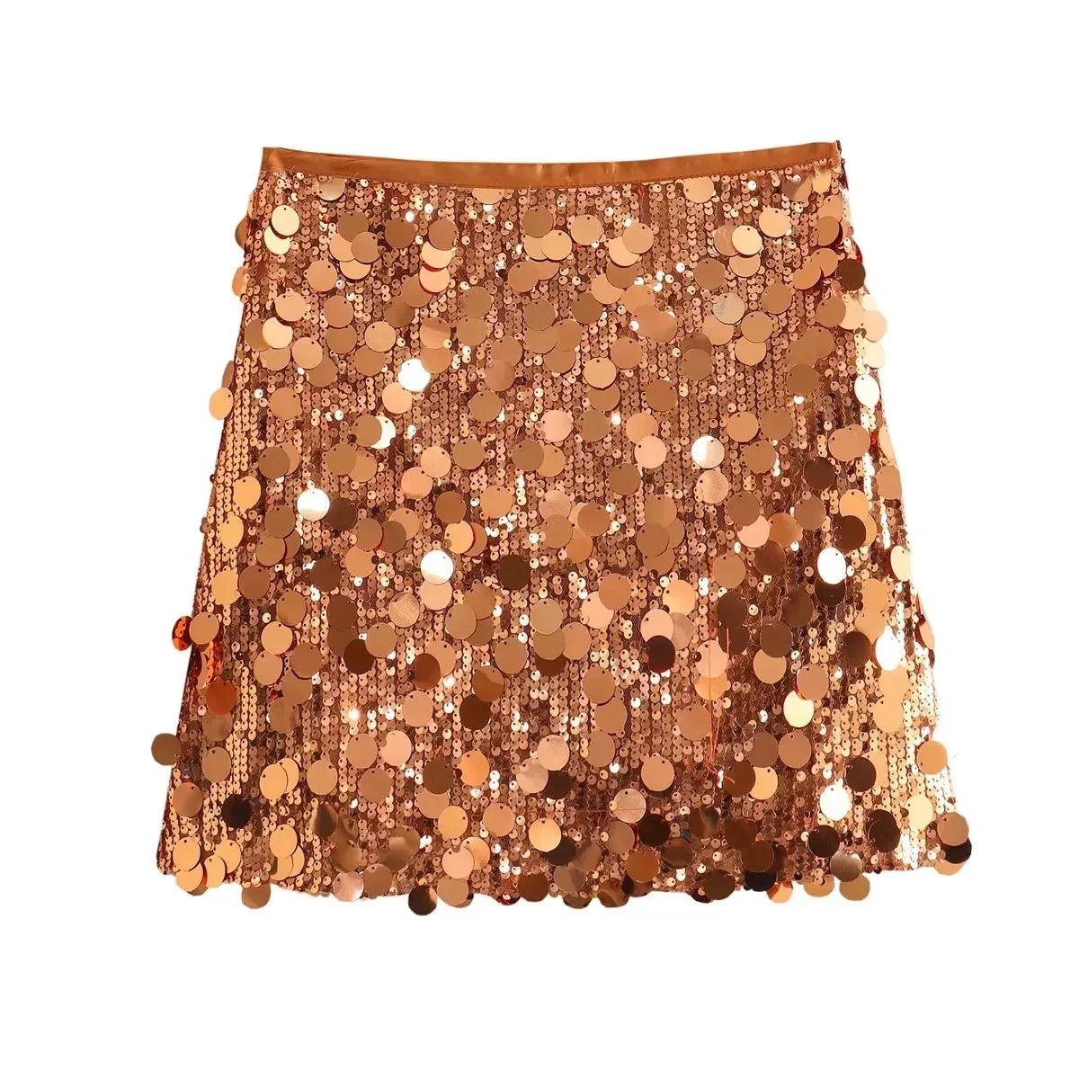 Women’s Glittering High-Waisted Skirt | Mini