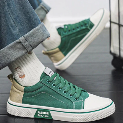 Men's Retro Casual Low-Top Skate Shoes | Lace-Up