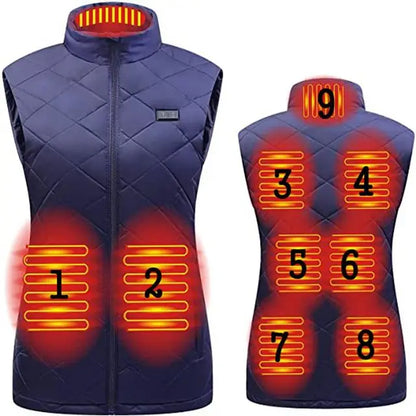 Women's Heated Vest | USB-Powered with Infrared Technology | Temperature Regulating & Lightweight | Perfect for Autumn & Winter