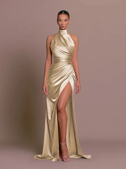 Women's Halter Neck Prom Dress | Maxi
