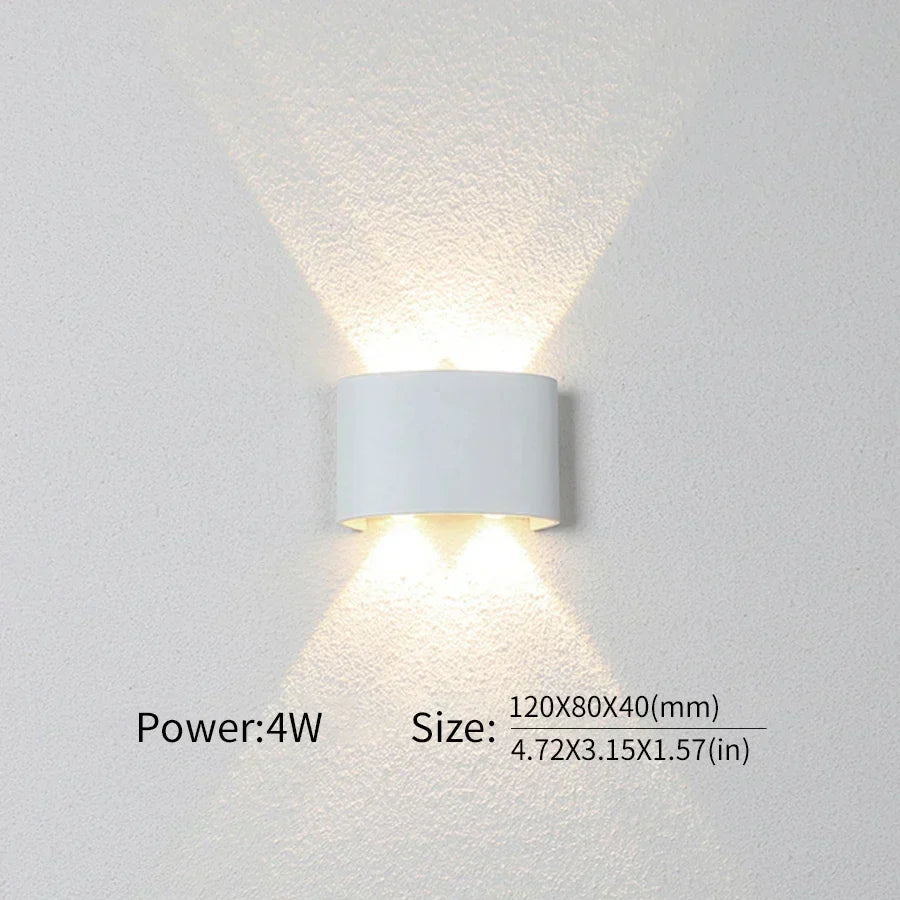 Contemporary LED Wall Light for Indoor and Outdoor Use