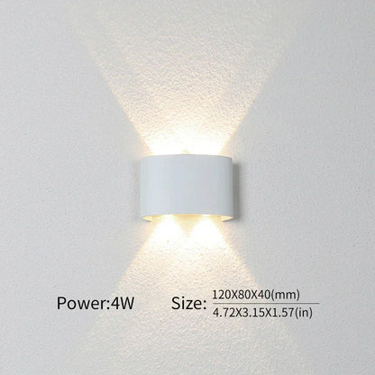 Contemporary LED Wall Light for Indoor and Outdoor Use