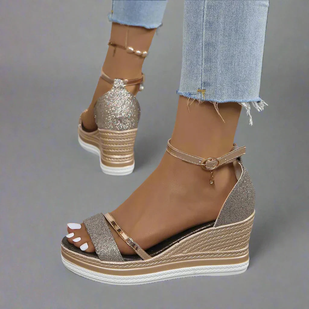 Women's Platform Wedge Sandals | Open Toe