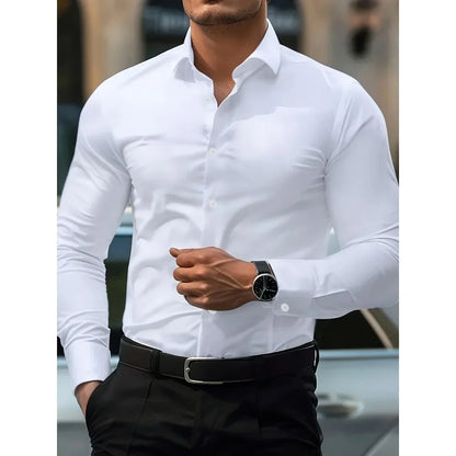 Men's Smart Casual Collared Shirt | Long Sleeve