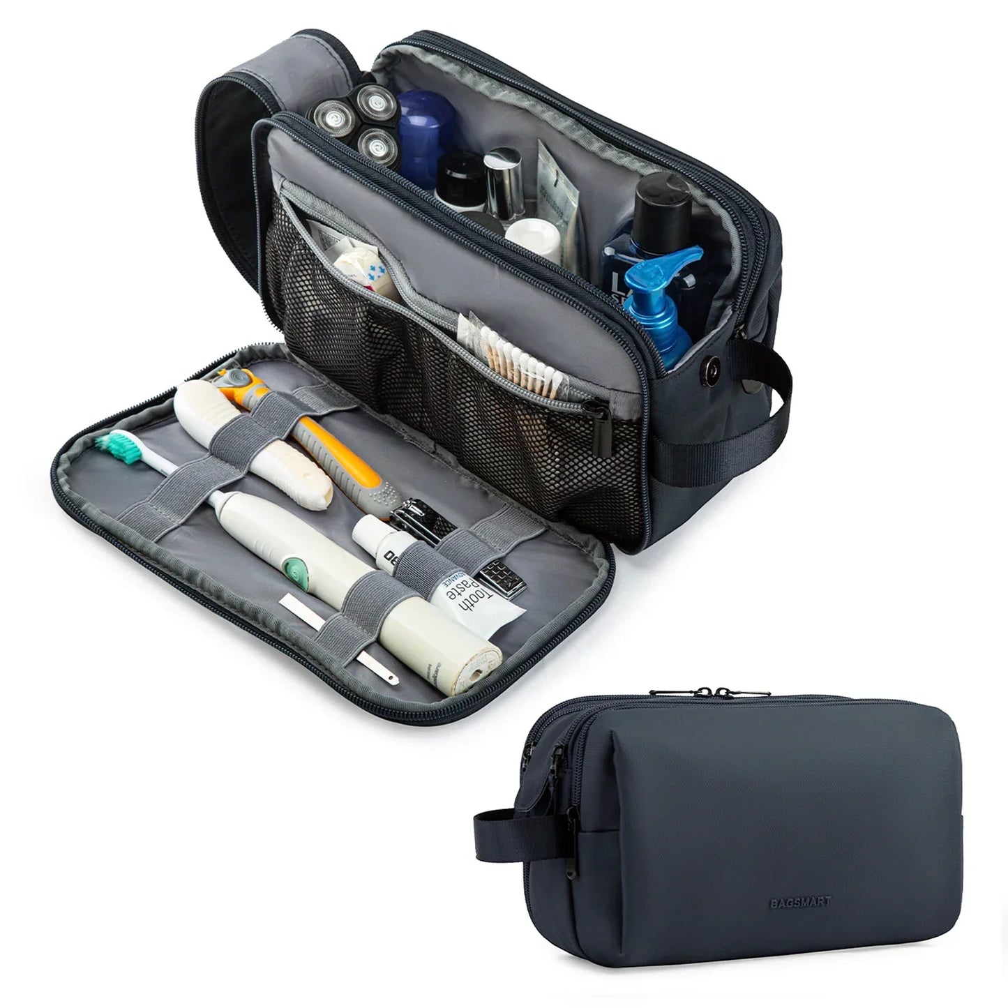 Waterproof Cosmetic Bag for Men & Women | Lightweight Toiletry Bag in S/M/L | Travel Accessories for Toiletries & Makeup | Unisex Travel Organizer