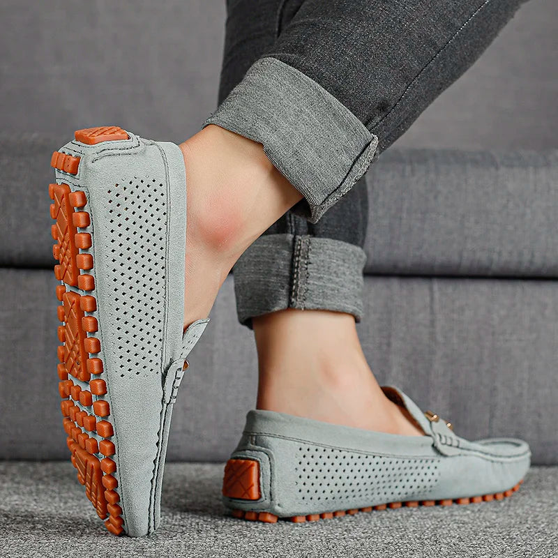 Men's Casual Hollow Out Flat Loafers | Slip-On
