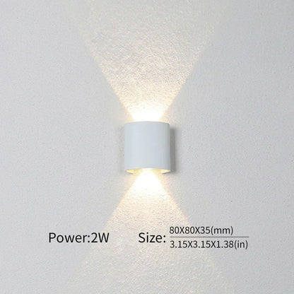 Contemporary LED Wall Light for Indoor and Outdoor Use