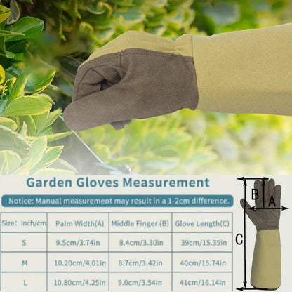 Gardening Gloves | Thorn-Resistant & Breathable | Long Rose Gloves for Women | 1 Pair