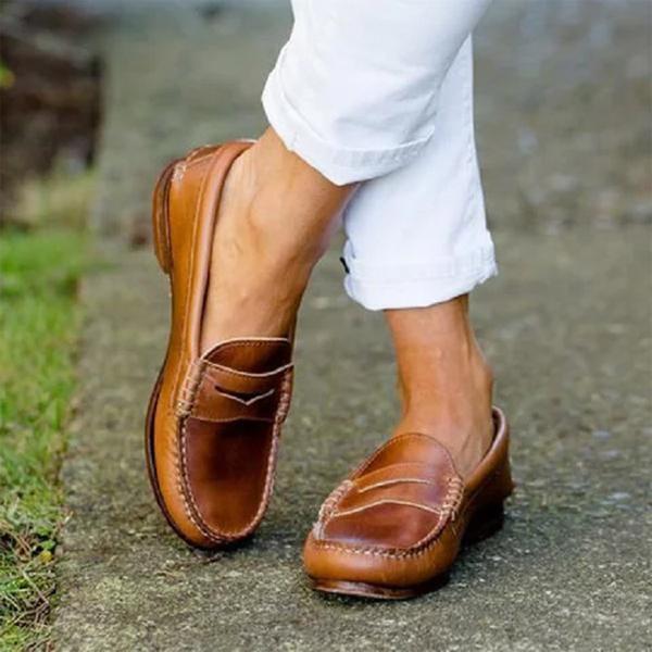 Women's Work Flat Loafers | Slip-On