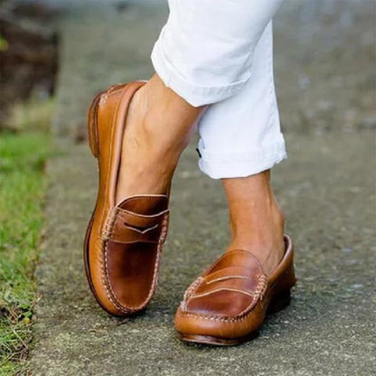 Women's Work Flat Loafers | Slip-On
