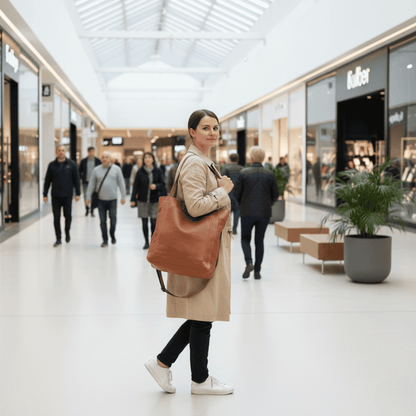 Durable Shoulder Bag Made of Soft PU Leather