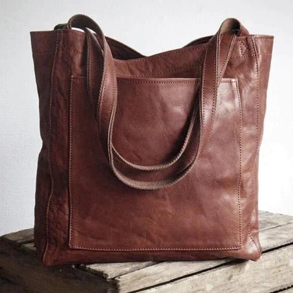 Durable Shoulder Bag Made of Soft PU Leather
