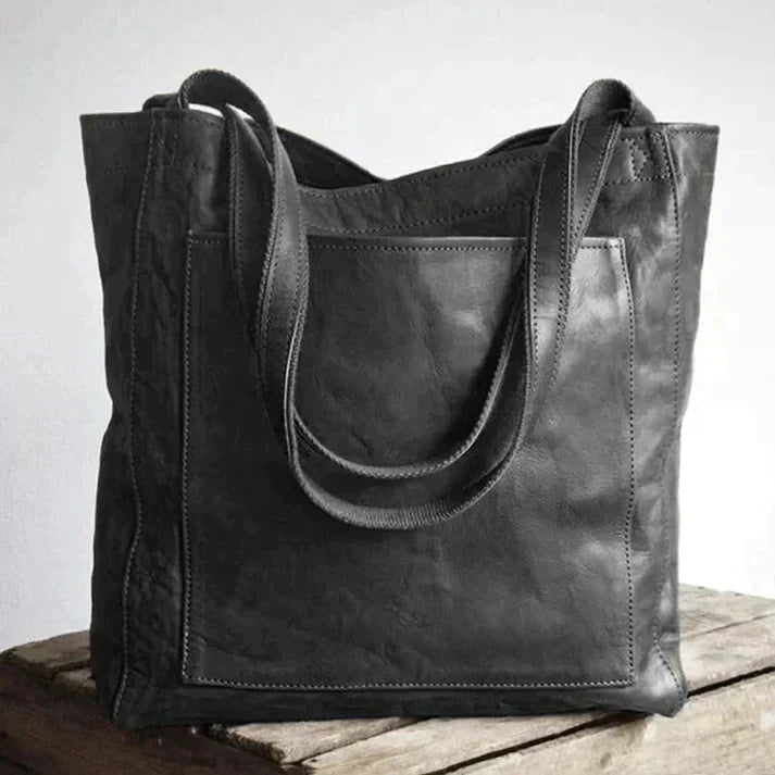 Durable Shoulder Bag Made of Soft PU Leather