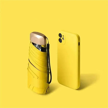 Ultra-Compact Mini Umbrella with UV and Rain Protection
