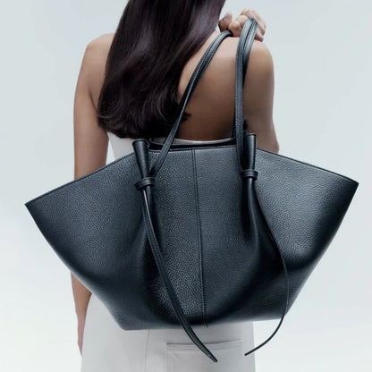 Women's Large Tote Bag | with Bow Detail and Long Handles