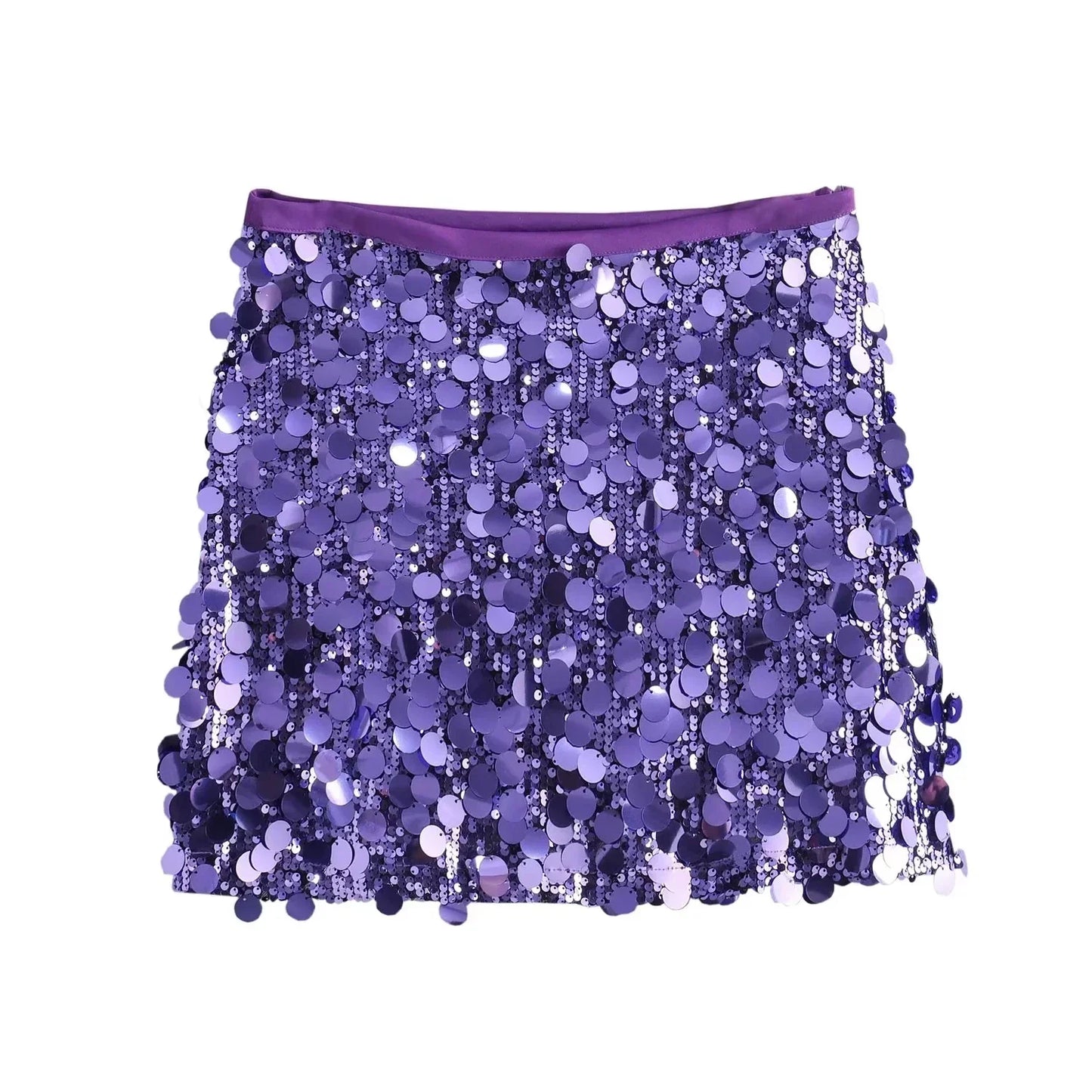 Women’s Glittering High-Waisted Skirt | Mini