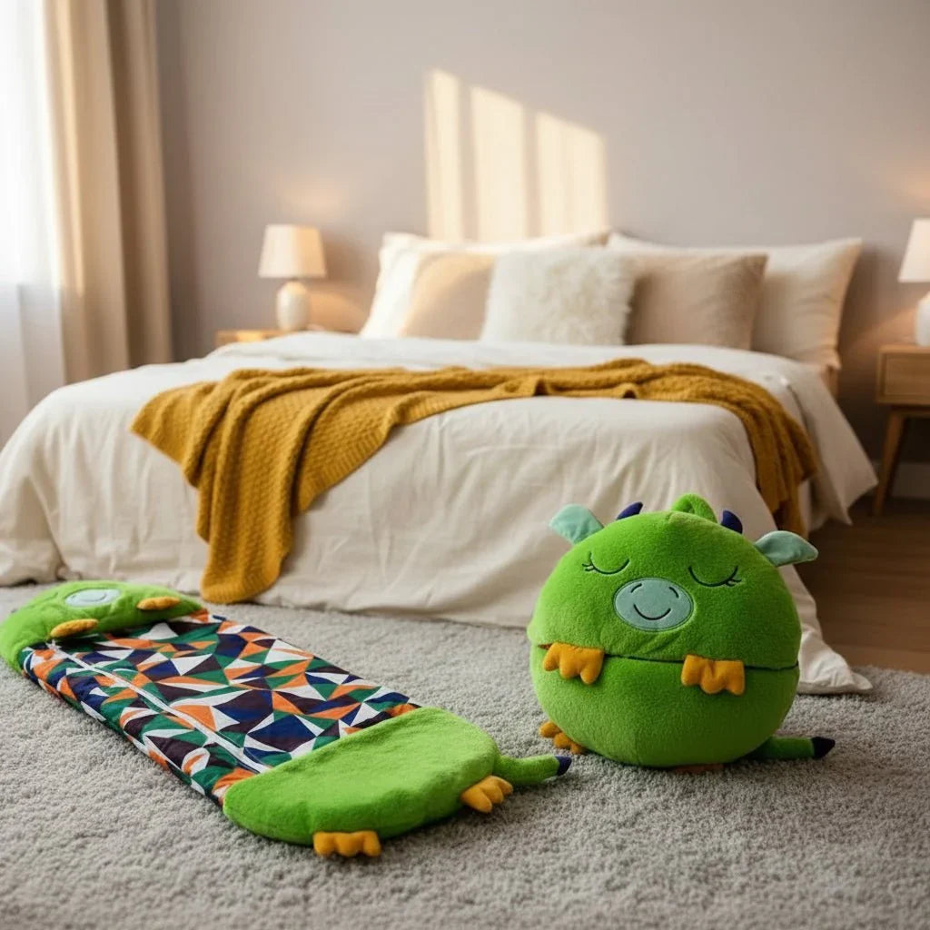 2-in-1 Plush Toy Sleeping Bag for Kids
