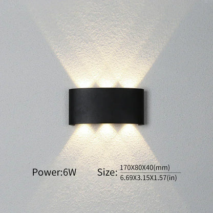Contemporary LED Wall Light for Indoor and Outdoor Use