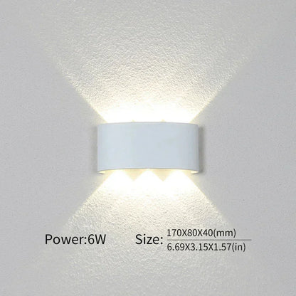 Contemporary LED Wall Light for Indoor and Outdoor Use