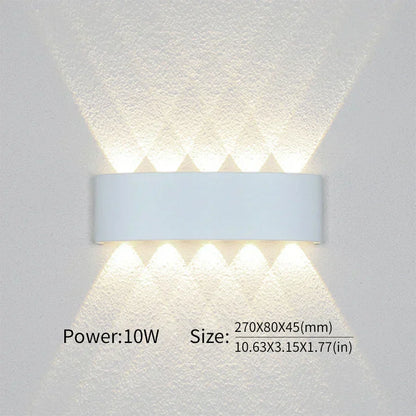 Contemporary LED Wall Light for Indoor and Outdoor Use