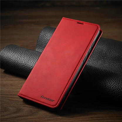 Leather Wallet Case for iPhone | Magnetic Card Holder Feature | Available in Multiple Colors