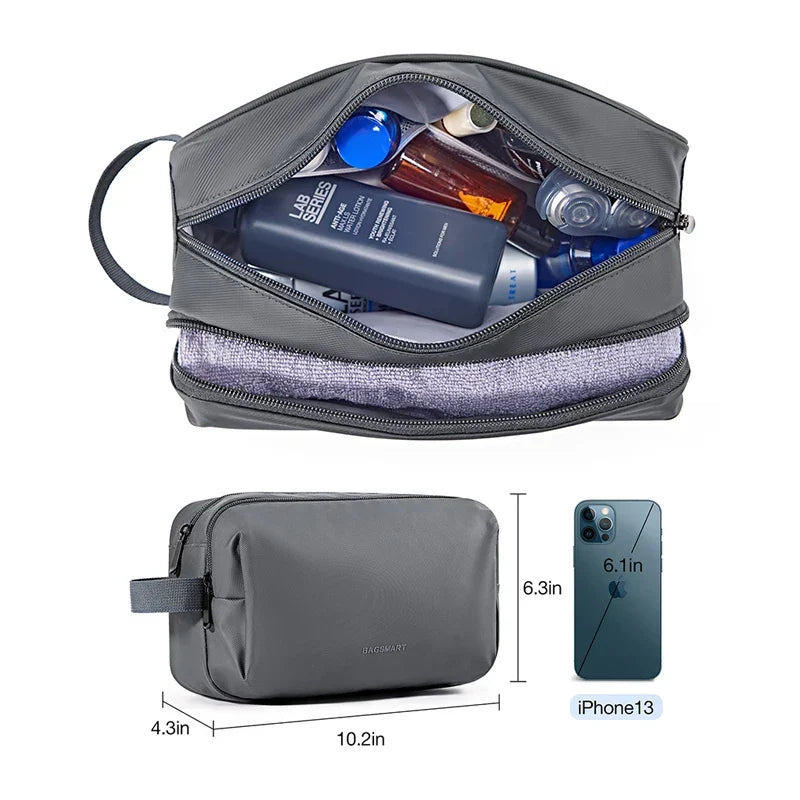 Waterproof Cosmetic Bag for Men & Women | Lightweight Toiletry Bag in S/M/L | Travel Accessories for Toiletries & Makeup | Unisex Travel Organizer