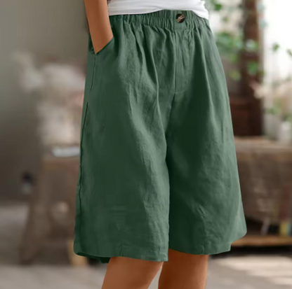Women’s Summer Loose Fit Bermuda Shorts | Wide Leg