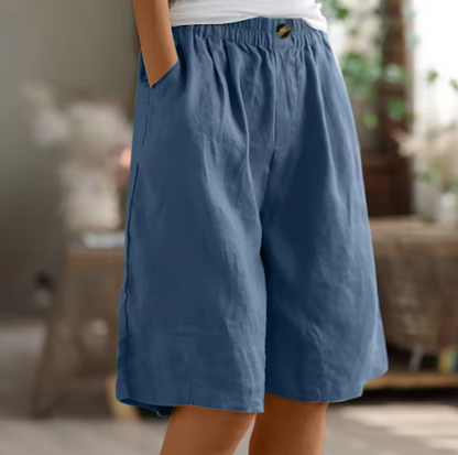 Women’s Summer Loose Fit Bermuda Shorts | Wide Leg
