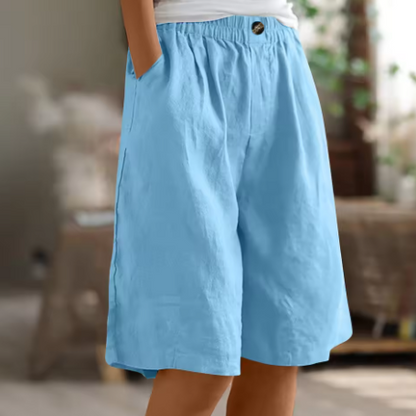Women’s Summer Loose Fit Bermuda Shorts | Wide Leg