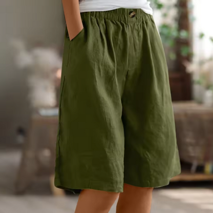Women’s Summer Loose Fit Bermuda Shorts | Wide Leg