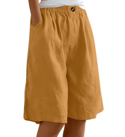 Women’s Summer Loose Fit Bermuda Shorts | Wide Leg