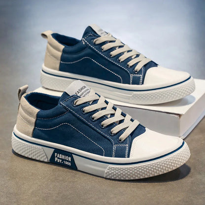 Men's Retro Casual Low-Top Skate Shoes | Lace-Up