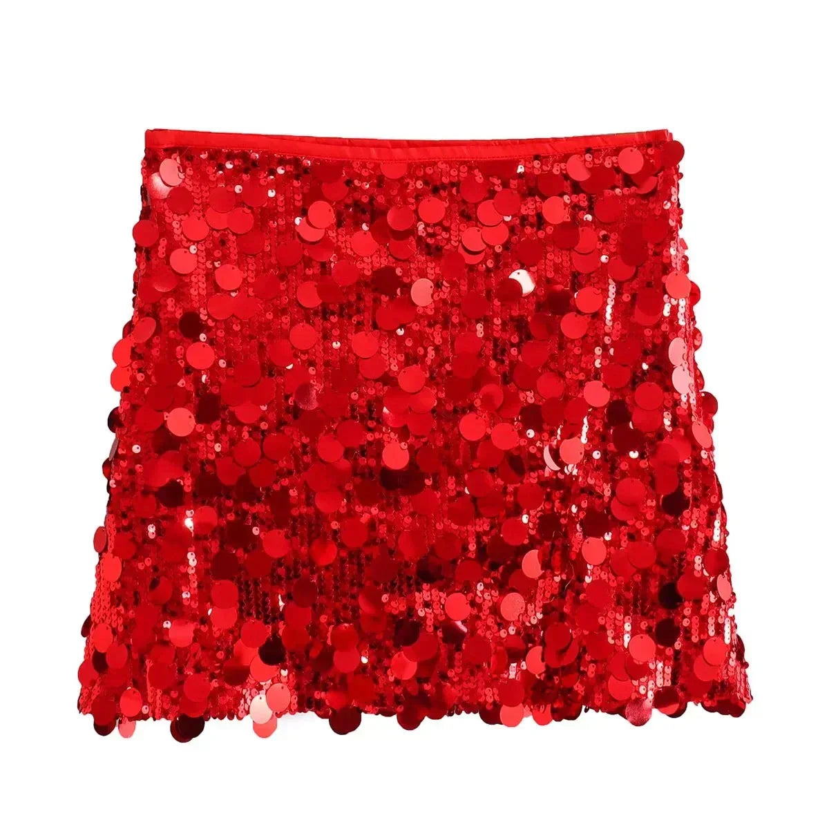 Women’s Glittering High-Waisted Skirt | Mini