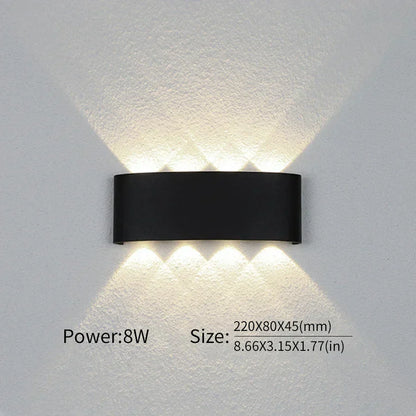 Contemporary LED Wall Light for Indoor and Outdoor Use
