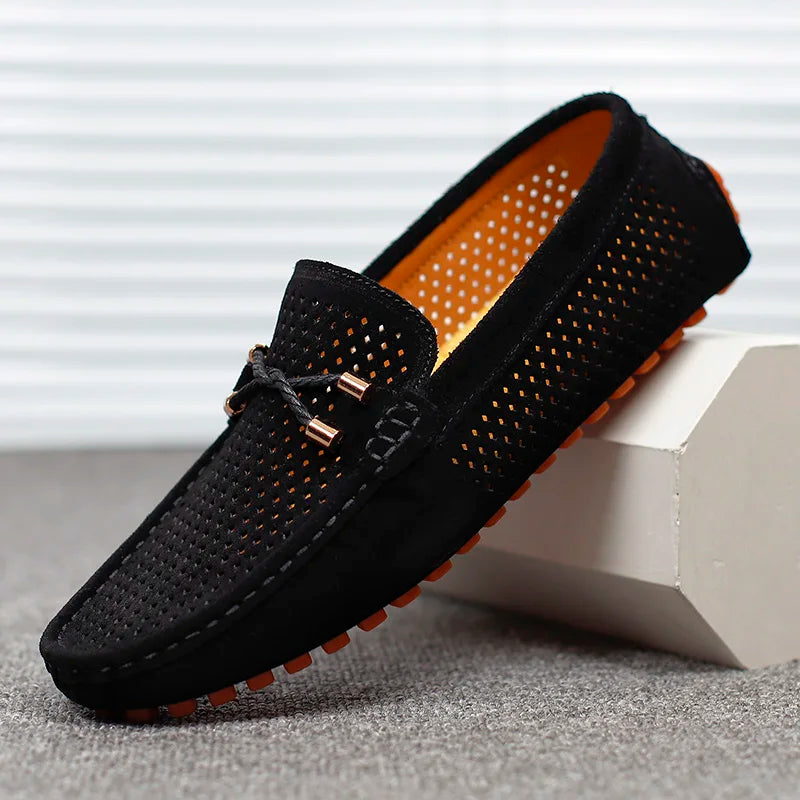 Men's Casual Hollow Out Flat Loafers | Slip-On