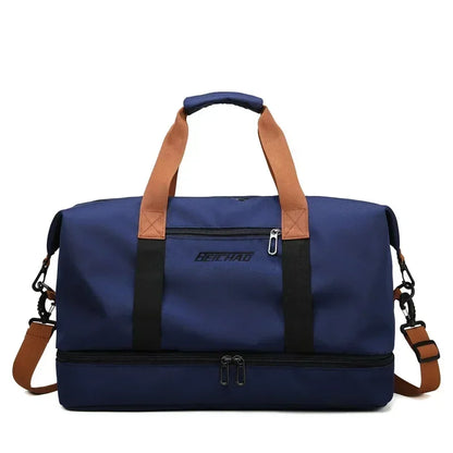 Fitness Travel Bag | Large Capacity | Wet-Dry Separation | Hand & Shoulder Bag for Women