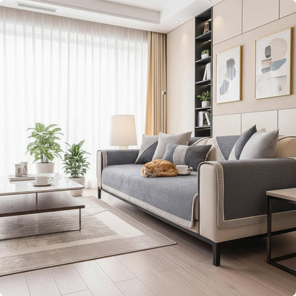 Non-slip Cotton-Linen Sofa Cover for All Seasons