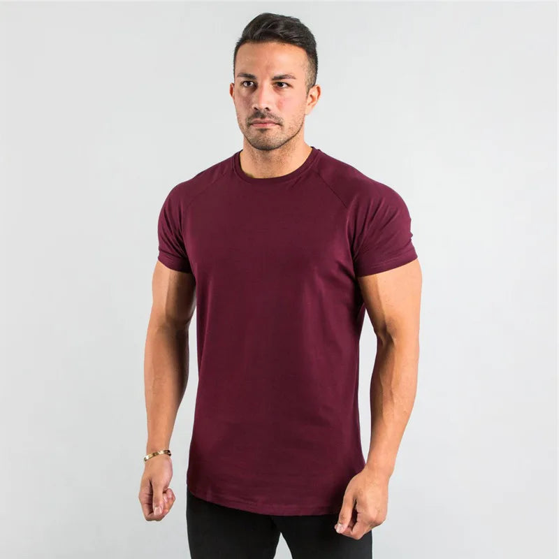 Men's Slim Fit Gym T-Shirt | Short Sleeve