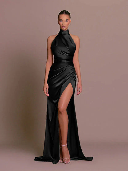 Women's Halter Neck Prom Dress | Maxi