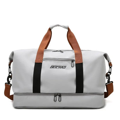 Fitness Travel Bag | Large Capacity | Wet-Dry Separation | Hand & Shoulder Bag for Women