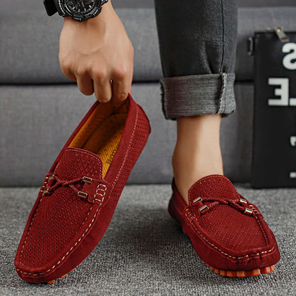 Men's Casual Hollow Out Flat Loafers | Slip-On