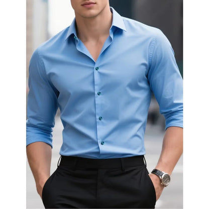 Men's Smart Casual Collared Shirt | Long Sleeve