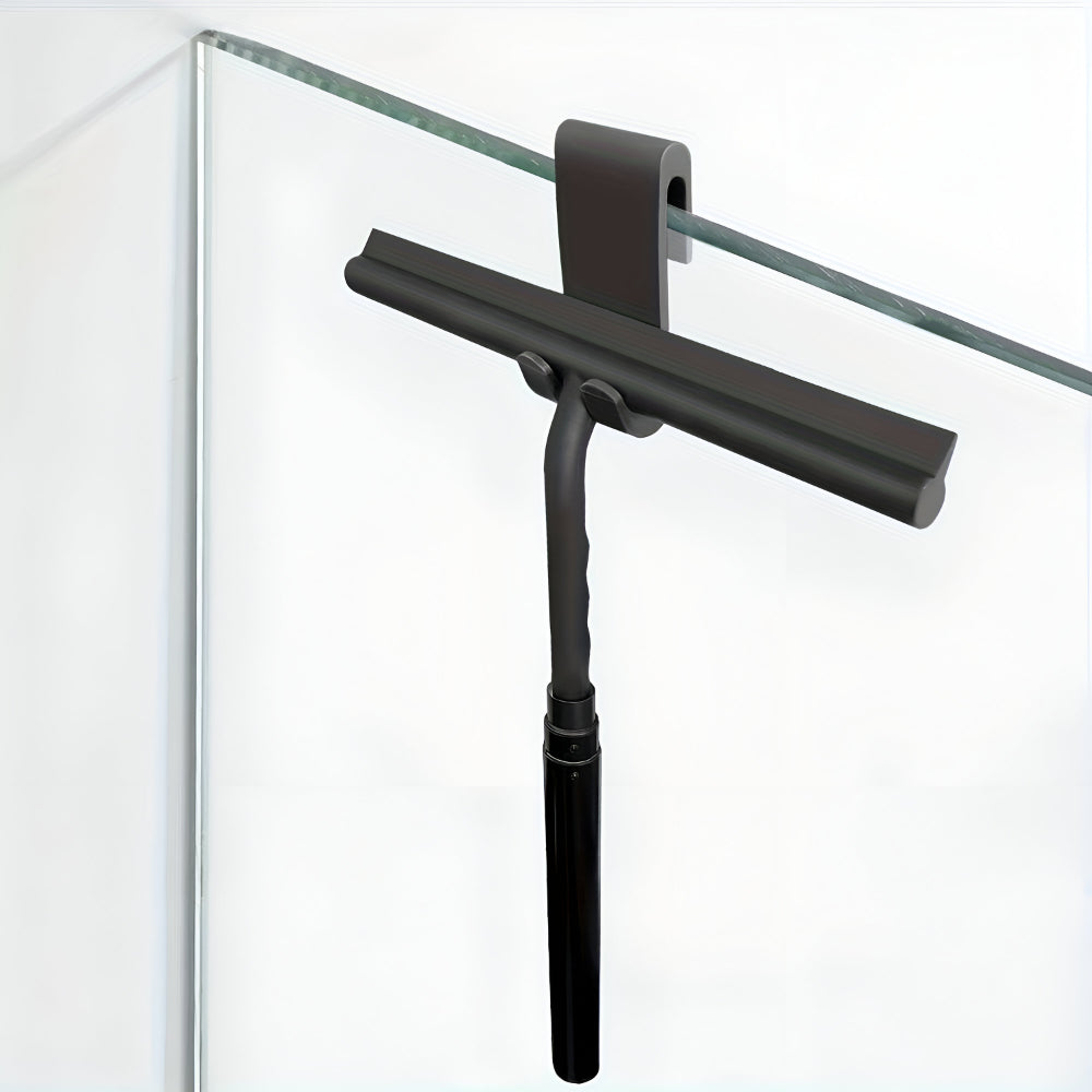 Telescopic Silicone and Stainless Steel Shower Squeegee Cleaning Tool